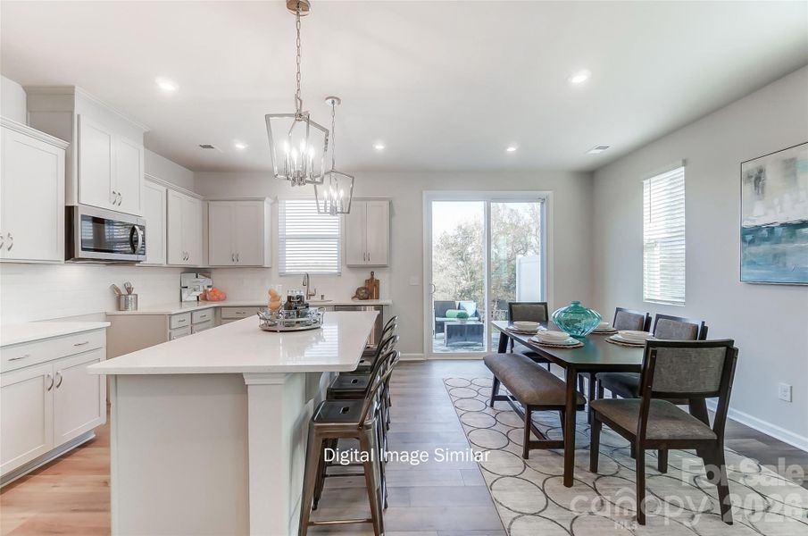Furnished interior view inside a new home in Bailey Run, Charlotte (Image 14).
