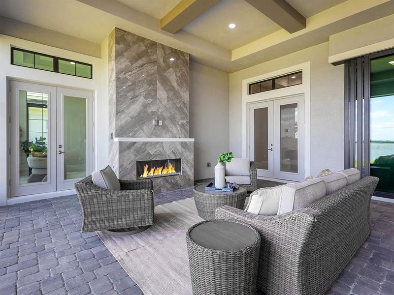 Exterior details and patio area of a home in , Sarasota (Image 39).
