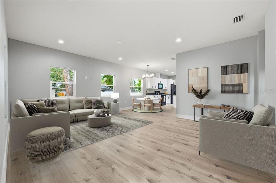 Furnished interior view inside a new home in , Plant City (Image 4).