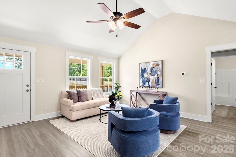 Furnished interior view inside a new home in , York (Image 9).