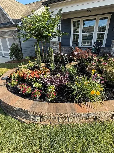 Exterior details and patio area of a home in , Canton (Image 37).