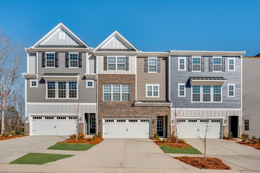 Front exterior of a new home in Village of Waxhaw, Waxhaw, NC, highlighting curb appeal (Image 1). Front exterior of a new home in Village of Waxhaw, Waxhaw, NC, highlighting curb appeal (Image 1).