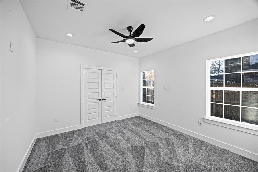 Secondary bedroom #1 with spacious closet