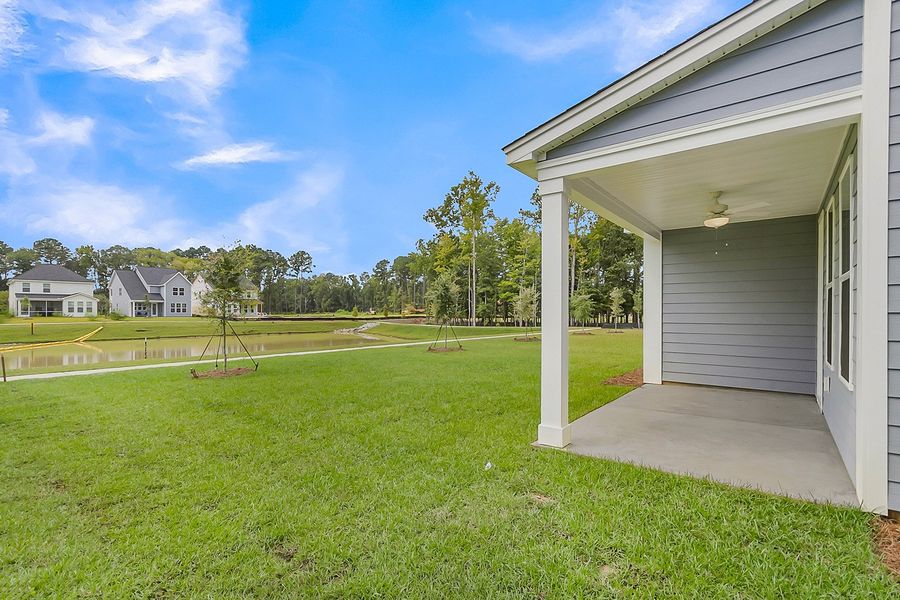 Exterior details and patio area of a home in Pineland Preserve, Summerville (Image 3).