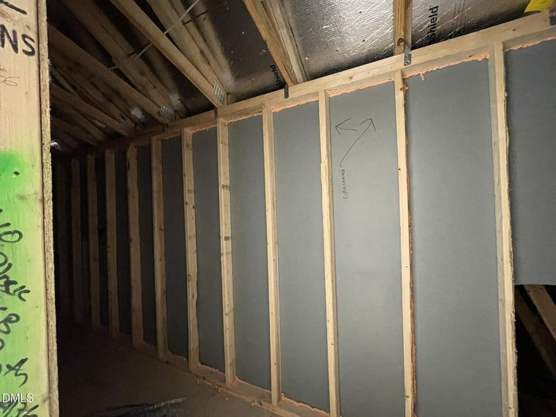 Unfinished Storage Closet