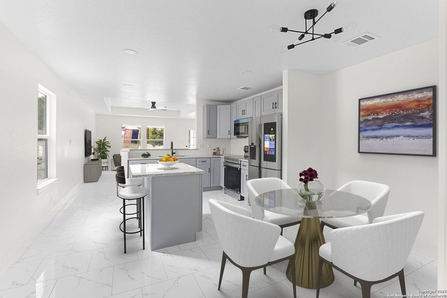 Furnished interior view inside a new home in , Spring Branch (Image 7). Furnished interior view inside a new home in , Spring Branch (Image 7).