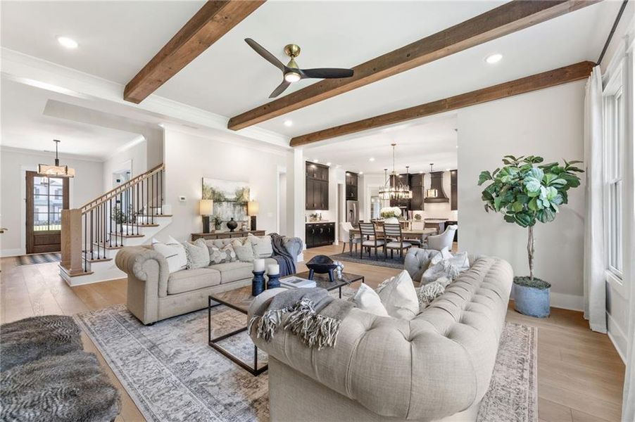 Furnished interior view inside a new home in , Marietta (Image 4).