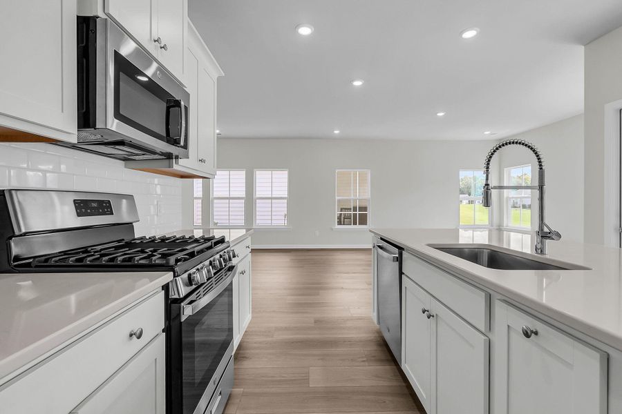 Furnished interior view inside a new home in Horizons at Summers Corner | 55+: The Cottages, Summerville (Image 11). Furnished interior view inside a new home in Horizons at Summers Corner | 55+: The Cottages, Summerville (Image 11).