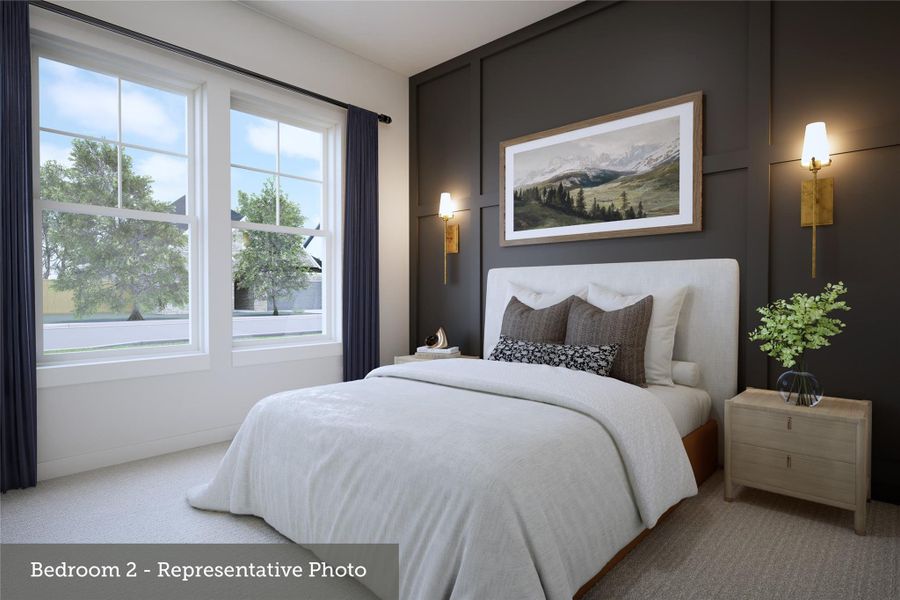 Furnished interior view inside a new home in ARTAVIA 50' Homesites, Conroe (Image 12).