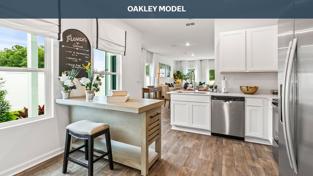 Representative furnished interior of a home built from the Oakley by D.R. Horton in Corsair, Middleburg (Image 8).