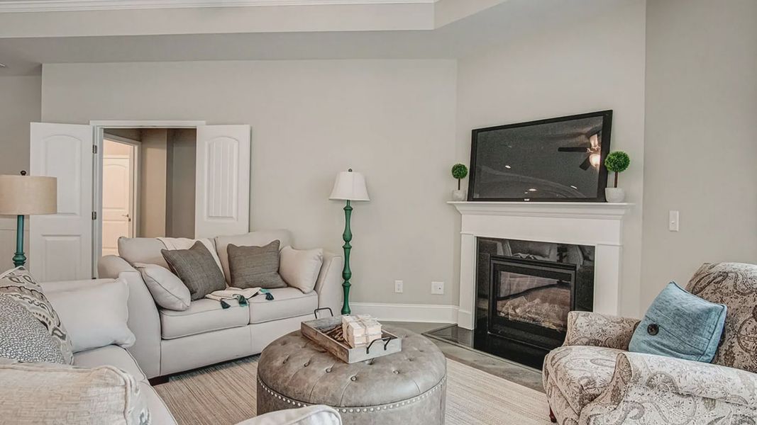 Furnished interior view inside a new home in The Cottages at 78 North, Sanford (Image 12). Furnished interior view inside a new home in The Cottages at 78 North, Sanford (Image 12).
