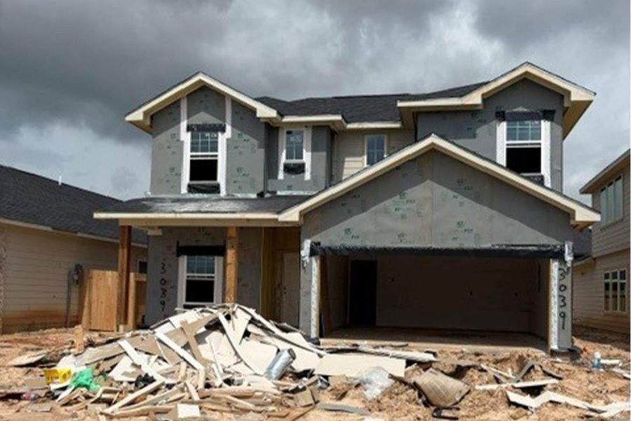 In-progress construction of a new home in Bluestem, Brookshire, TX (Image 17).