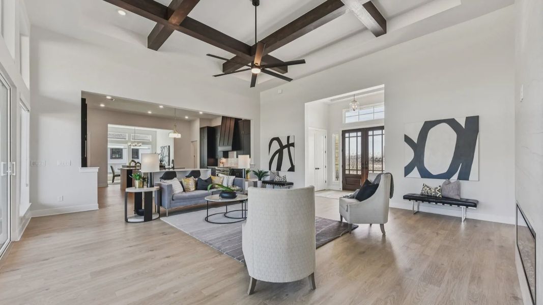 Representative furnished interior of a home built from the Garet by Chesmar Homes in Feathergrass, Florence (Image 7).