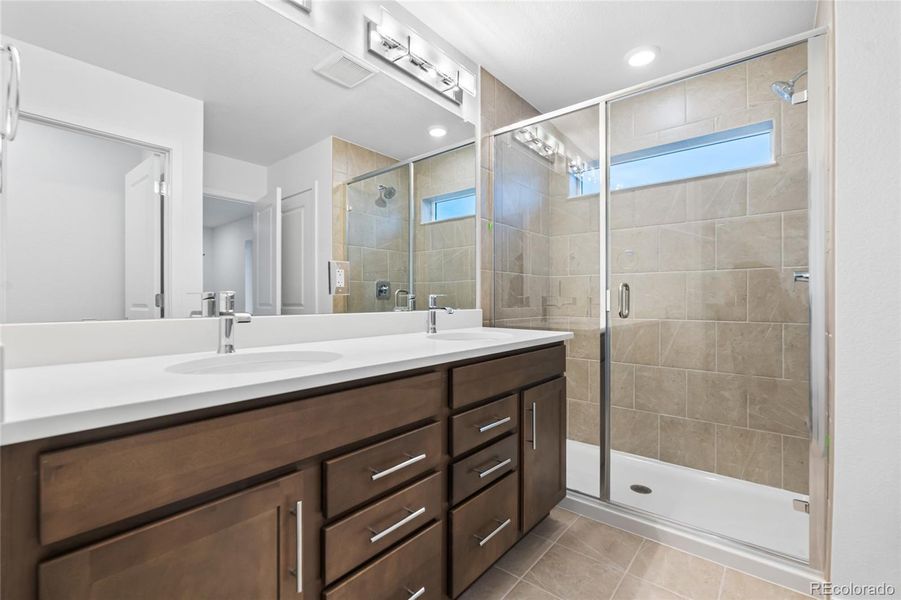 Furnished interior view inside a new home in Harvest Crossing, Aurora (Image 7).