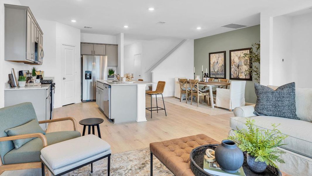 Furnished interior view inside a new home in Prairie Lakes, Buda (Image 12).