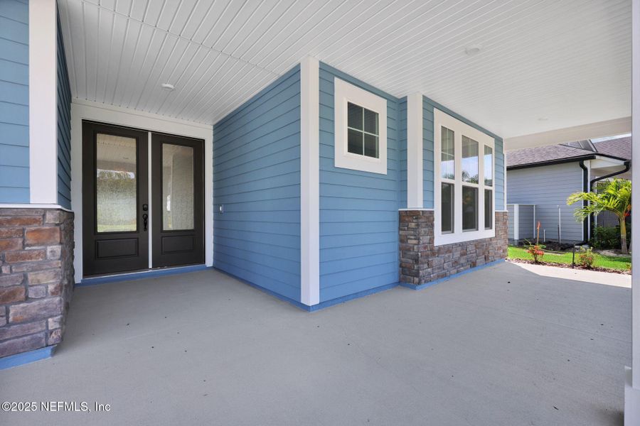 Exterior details and patio area of a home in Trailmark - Phase 6, St. Augustine (Image 2).