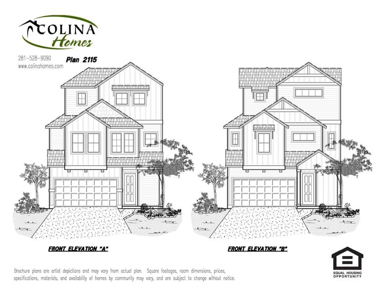 Front exterior of a new home in Regents Court, Houston, TX, highlighting curb appeal (Image 20).