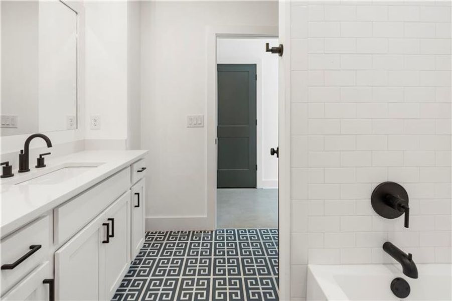 Furnished interior view inside a new home in , Atlanta (Image 12).