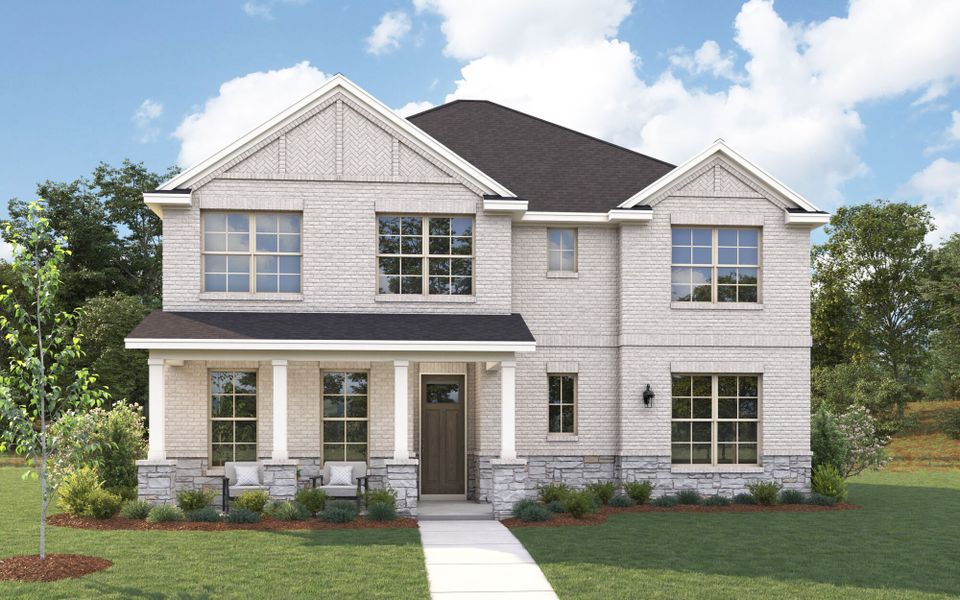 The Sweetwater - Hill Country with Stone Elevation