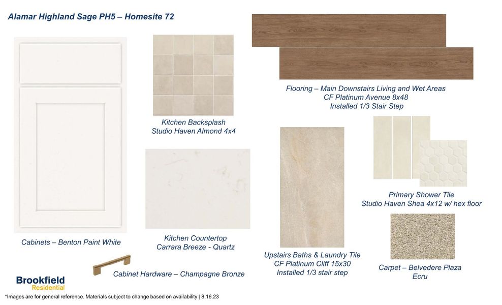 Sample of building materials used in homes in Alamar, Avondale (Image 13).