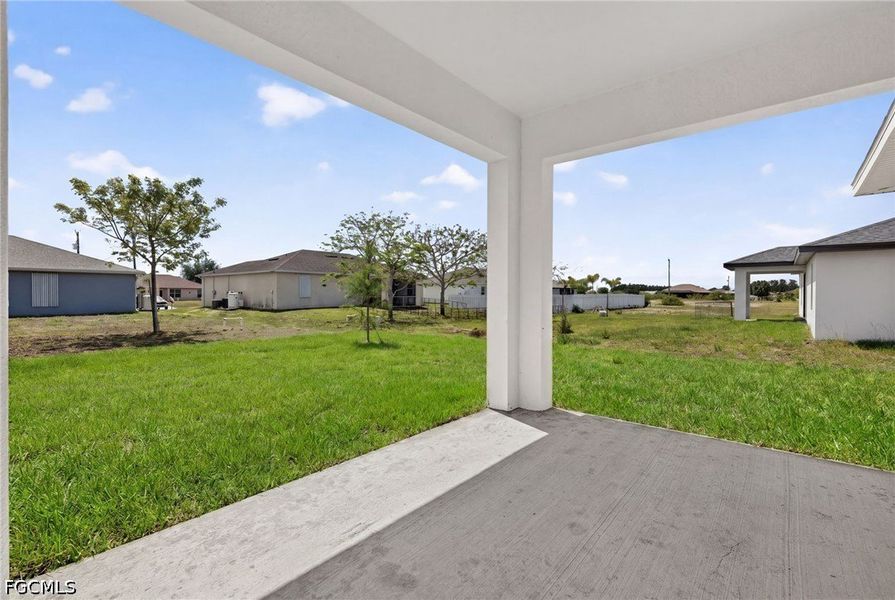 Exterior details and patio area of a home in Cape Coral, Cape Coral (Image 18).