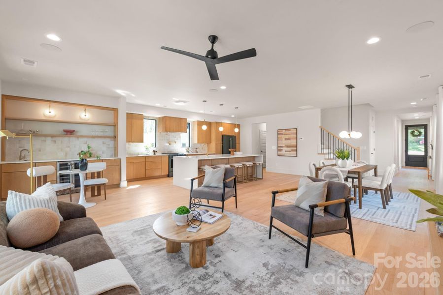 Furnished interior view inside a new home in , Charlotte (Image 38).
