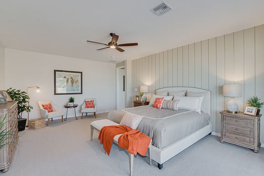 Representative furnished interior of a home built from the 203 by Elliott Homes in Las Barrancas, Yuma (Image 12).