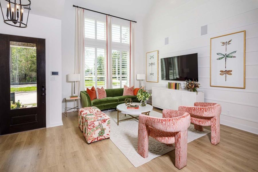 Furnished interior view inside a new home in Woodforest Townhomes, Montgomery (Image 6).