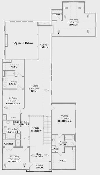 2D floor plan layout for the The Signature Wallace 1A by Signature Homes in Poplar Farms, Franklin, TN (Image 3).