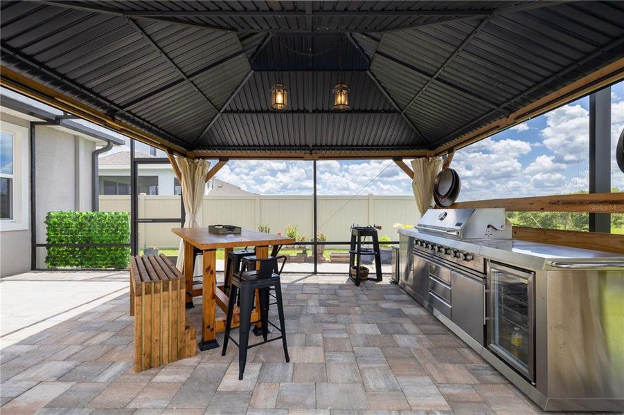 Exterior details and patio area of a home in Farm at Varrea, Plant City (Image 30).
