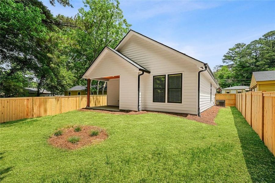 Exterior details and patio area of a home in , Atlanta (Image 23).