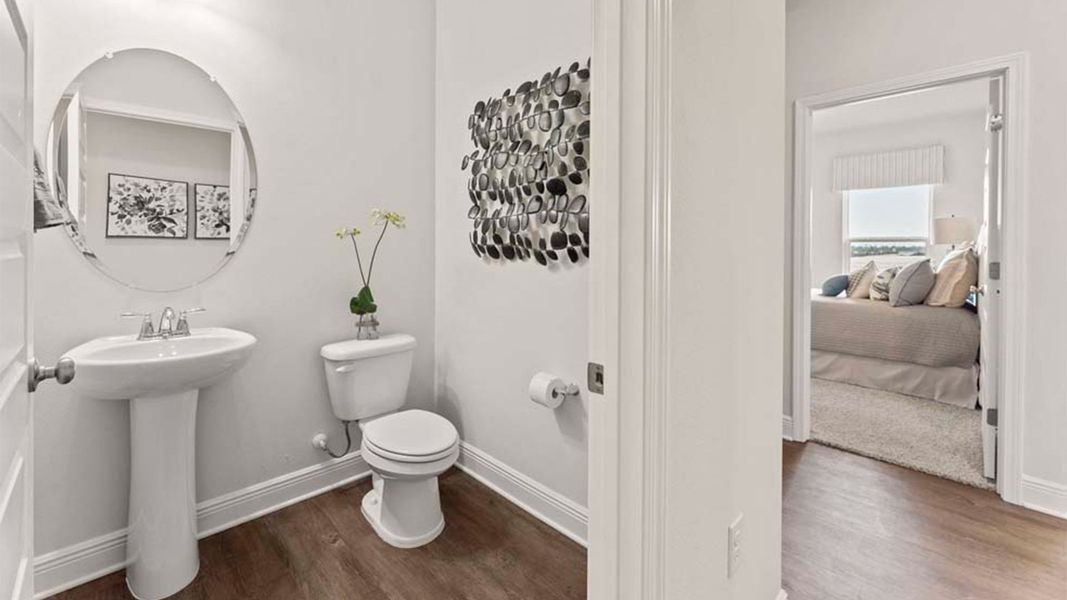 Representative furnished interior of a home built from the The Camden by D.R. Horton in Liberty, Panama City (Image 29).