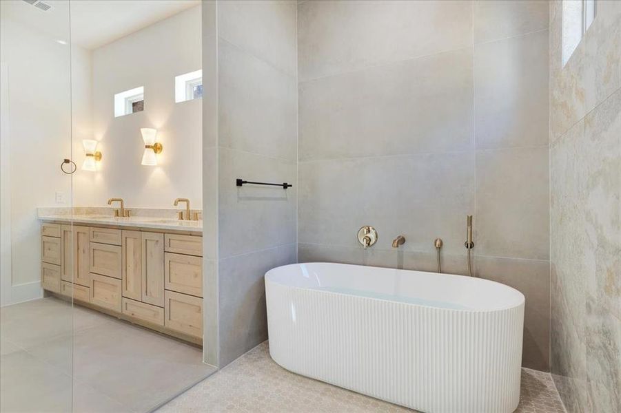 Furnished interior view inside a new home in , Denison (Image 18).