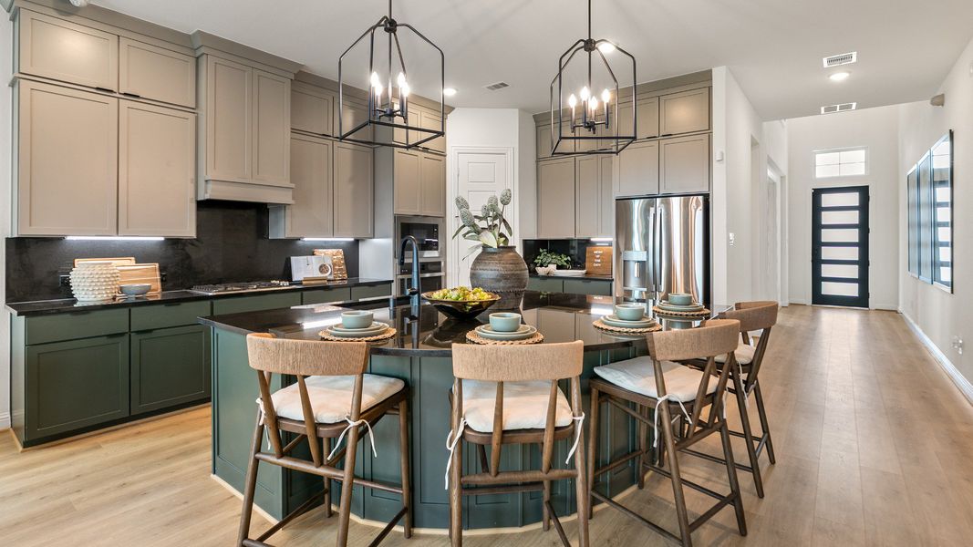 Representative furnished interior of a home built from the Rosewood by DRB Homes in Brookewater, Rosenberg (Image 9).