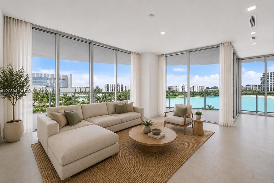 Furnished interior view inside a new home in , Miami (Image 33). Furnished interior view inside a new home in , Miami (Image 33).