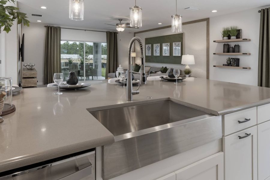 Kitchen to Family Room - Sebastian by Landsea Homes