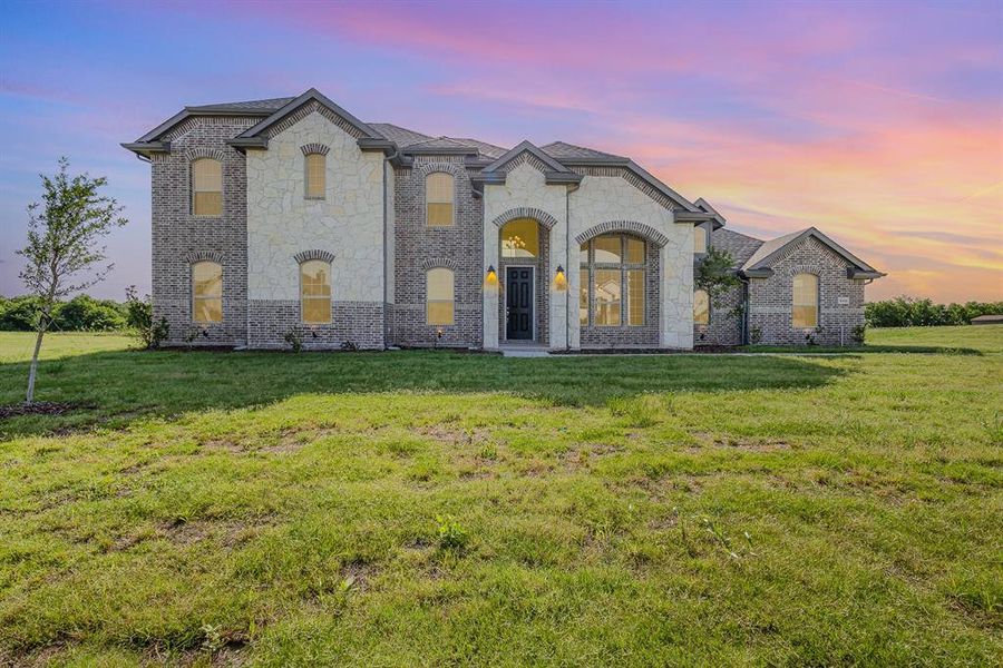 Front exterior of a new home in , Waxahachie, TX, highlighting curb appeal (Image 23).
