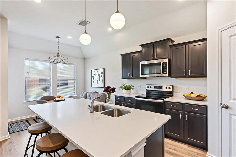 Furnished interior view inside a new home in , Princeton (Image 9).