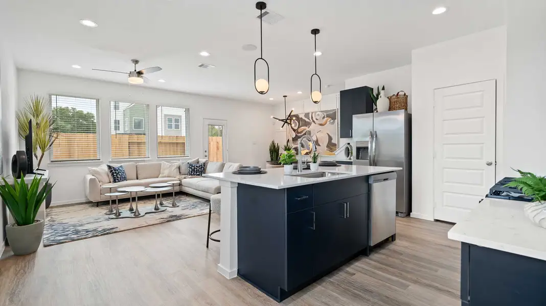 Furnished interior view inside a new home in Alaia Crossing, Houston (Image 3).