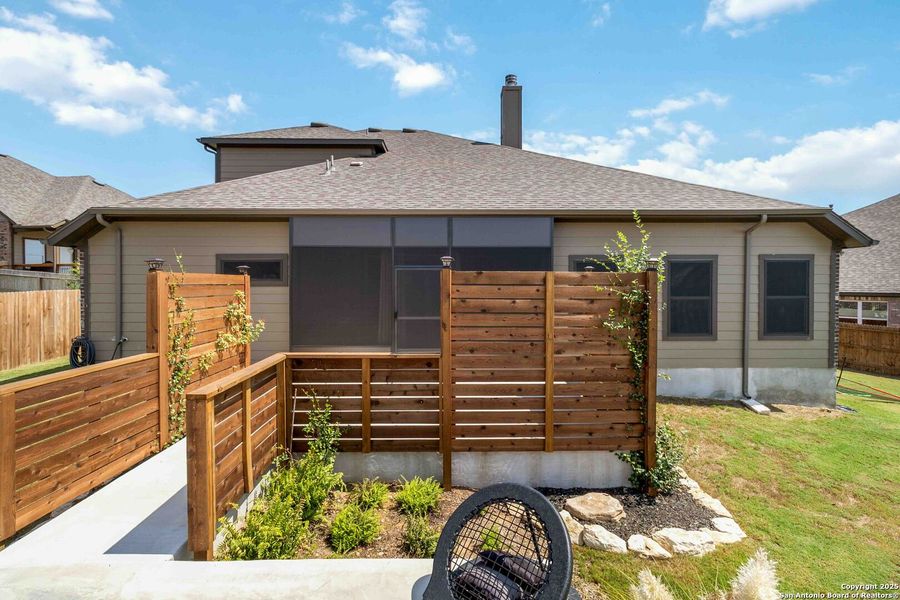Front exterior of a new home in The Preserve at Singing Hills 50's, Spring Branch, TX, highlighting curb appeal (Image 19).