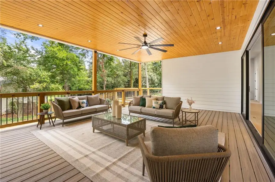 Exterior details and patio area of a home in , Sandy Springs (Image 4). Exterior details and patio area of a home in , Sandy Springs (Image 4).