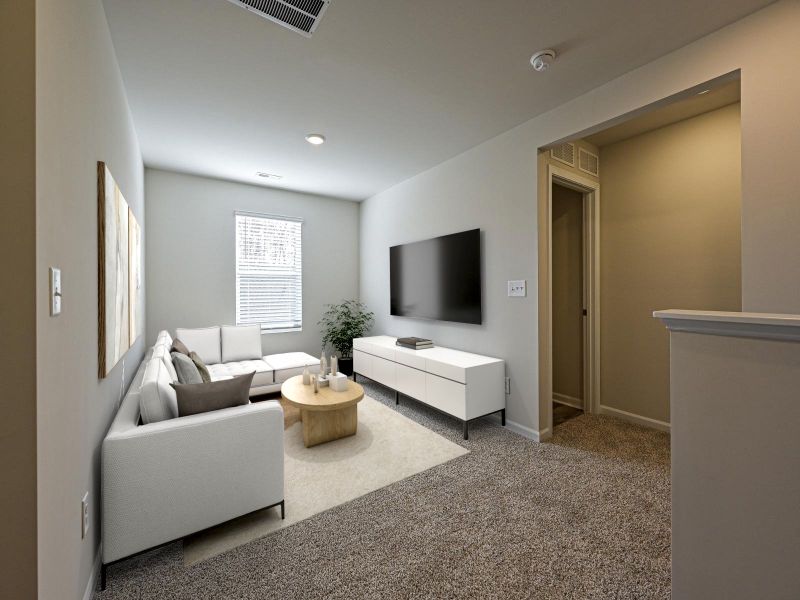 Furnished interior view inside a new home in Harper Landing, Stanley (Image 10).