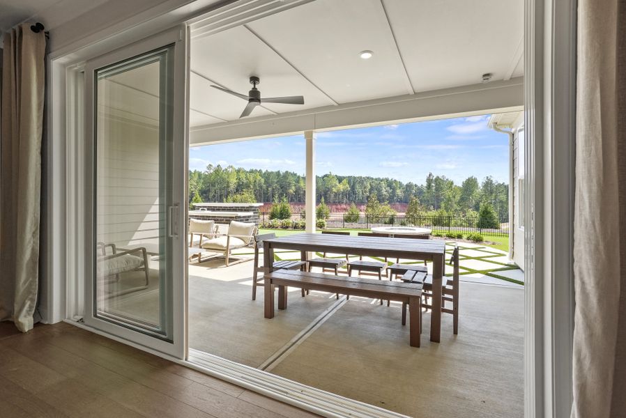 Optional Sliding Glass Doors Leading to Covered Patio