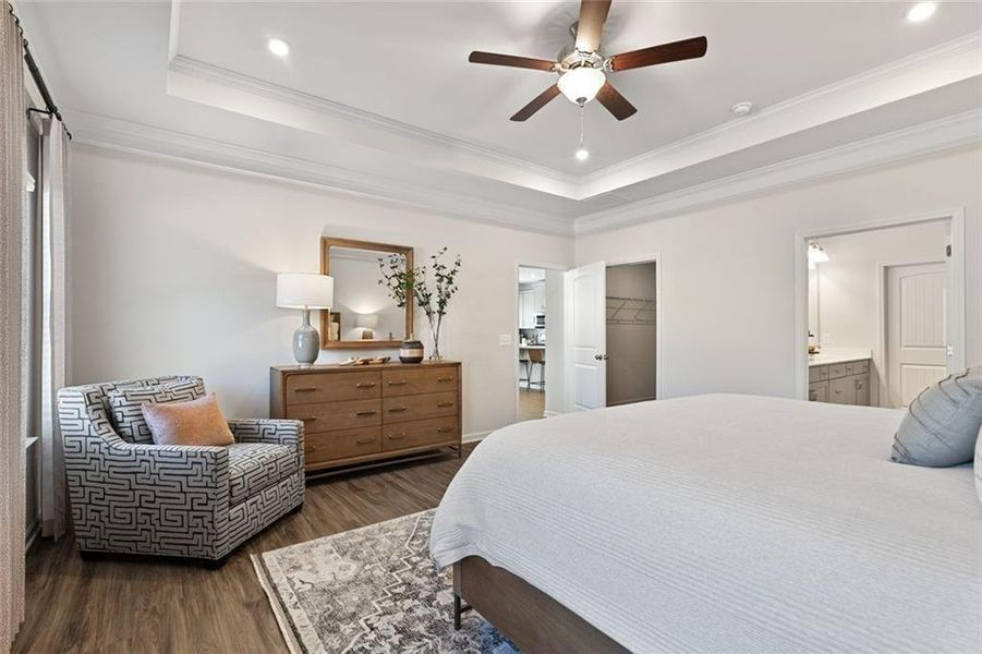 Furnished interior view inside a new home in Evergreen at Lakeside, Temple (Image 23).