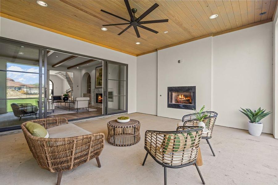 Exterior details and patio area of a home in , Fort Worth (Image 3).