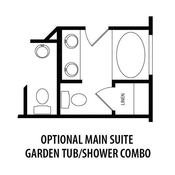 2D floor plan layout for the Els by RiverWILD Homes in Riverwood Ranch, Clayton, NC (Image 11).