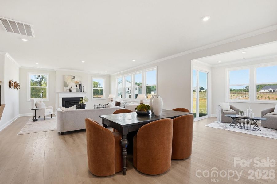 Furnished interior view inside a new home in Blair Place, Monroe (Image 22).