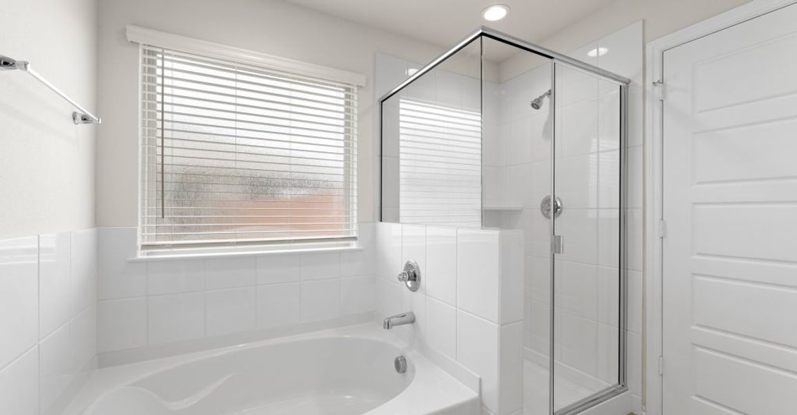 Representative exterior photo of a completed home built from the Austin by Impression Homes in Keeneland, Aubrey, TX (Image 16).