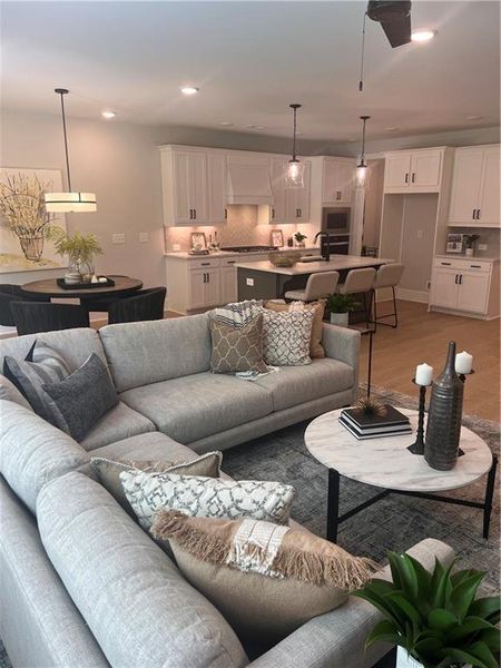 Furnished interior view inside a new home in Oak Valley Estates, Marietta (Image 6).