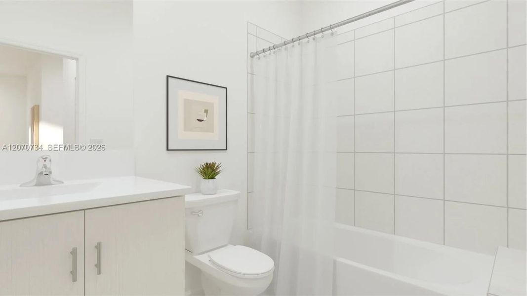 Furnished interior view inside a new home in , Miami (Image 10). Furnished interior view inside a new home in , Miami (Image 10).